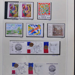 Collection timbres de France 1980-1985 neufs** et oblitérés complet en album Safe.