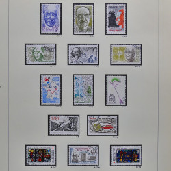 Collection timbres de France 1980-1985 neufs** et oblitérés complet en album Safe.