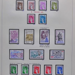 Collection timbres de France 1980-1985 neufs** et oblitérés complet en album Safe.