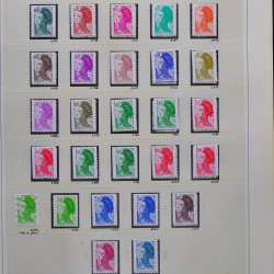 Collection timbres de France 1980-1985 neufs** et oblitérés complet en album Safe.