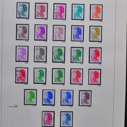Collection timbres de France 1980-1985 neufs** et oblitérés complet en album Safe.