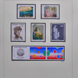 Collection timbres de France 1980-1985 neufs** et oblitérés complet en album Safe.