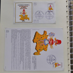 Collection timbres de France 1980-1985 neufs** et oblitérés complet en album Safe.