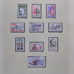 Collection timbres de France 1980-1985 neufs** et oblitérés complet en album Safe.