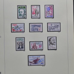 Collection timbres de France 1980-1985 neufs** et oblitérés complet en album Safe.