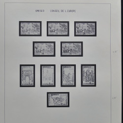 Collection timbres de France 1980-1985 neufs** et oblitérés complet en album Safe.