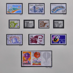 Collection timbres de France 1980-1985 neufs** et oblitérés complet en album Safe.