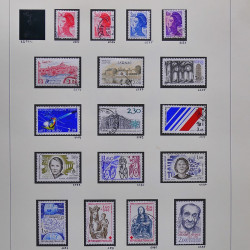 Collection timbres de France 1980-1985 neufs** et oblitérés complet en album Safe.