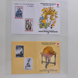 Collection timbres de France 1980-1985 neufs** et oblitérés complet en album Safe.