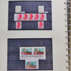 Collection timbres de France 1980-1985 neufs** et oblitérés complet en album Safe.