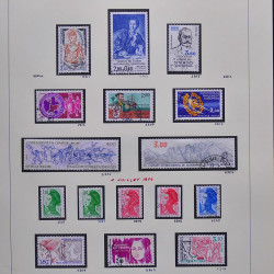 Collection timbres de France 1980-1985 neufs** et oblitérés complet en album Safe.