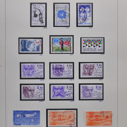 Collection timbres de France 1980-1985 neufs** et oblitérés complet en album Safe.