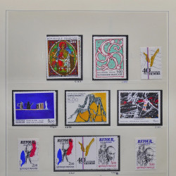 Collection timbres de France 1980-1985 neufs** et oblitérés complet en album Safe.