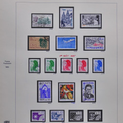 Collection timbres de France 1980-1985 neufs** et oblitérés complet en album Safe.