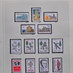 Collection timbres de France 1980-1985 neufs** et oblitérés complet en album Safe.