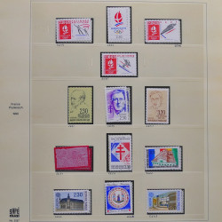 Collection timbres de France 1990-1994 neufs** et oblitérés complet en album Safe.