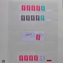 Collection timbres de France 1990-1994 neufs** et oblitérés complet en album Safe.