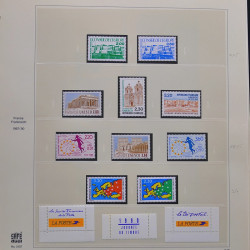 Collection timbres de France 1990-1994 neufs** et oblitérés complet en album Safe.