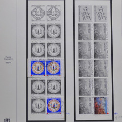 Collection timbres de France 1990-1994 neufs** et oblitérés complet en album Safe.