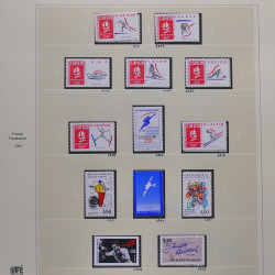 Collection timbres de France 1990-1994 neufs** et oblitérés complet en album Safe.