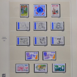 Collection timbres de France 1990-1994 neufs** et oblitérés complet en album Safe.