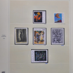 Collection timbres de France 1990-1994 neufs** et oblitérés complet en album Safe.