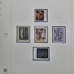 Collection timbres de France 1990-1994 neufs** et oblitérés complet en album Safe.