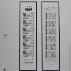Collection timbres de France 1990-1994 neufs** et oblitérés complet en album Safe.