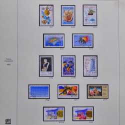Collection timbres de France 1990-1994 neufs** et oblitérés complet en album Safe.