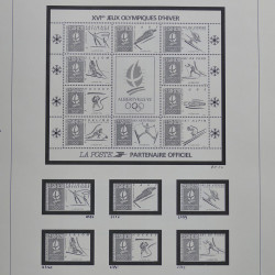 Collection timbres de France 1990-1994 neufs** et oblitérés complet en album Safe.