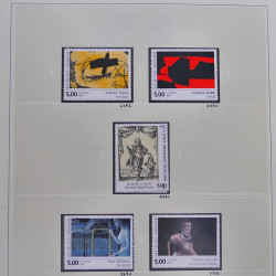 Collection timbres de France 1990-1994 neufs** et oblitérés complet en album Safe.