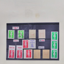 Collection timbres de France 1990-1994 neufs** et oblitérés complet en album Safe.
