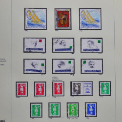 Collection timbres de France 1990-1994 neufs** et oblitérés complet en album Safe.