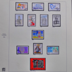 Collection timbres de France 1990-1994 neufs** et oblitérés complet en album Safe.
