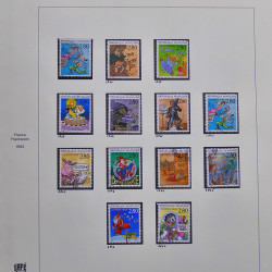 Collection timbres de France 1990-1994 neufs** et oblitérés complet en album Safe.