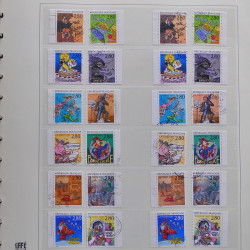 Collection timbres de France 1990-1994 neufs** et oblitérés complet en album Safe.