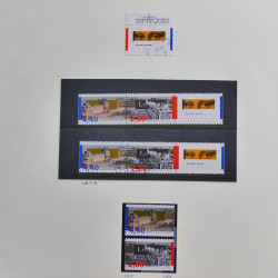 Collection timbres de France 1990-1994 neufs** et oblitérés complet en album Safe.