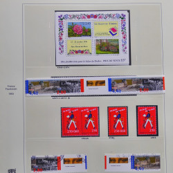 Collection timbres de France 1990-1994 neufs** et oblitérés complet en album Safe.