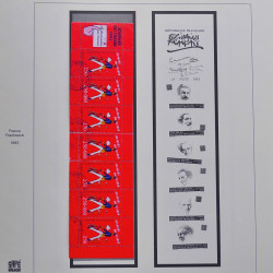 Collection timbres de France 1990-1994 neufs** et oblitérés complet en album Safe.