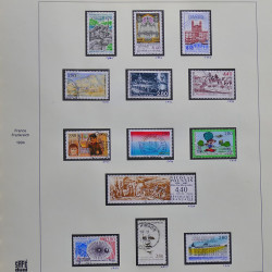 Collection timbres de France 1990-1994 neufs** et oblitérés complet en album Safe.