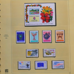 Collection timbres de France 1990-1994 neufs** et oblitérés complet en album Safe.