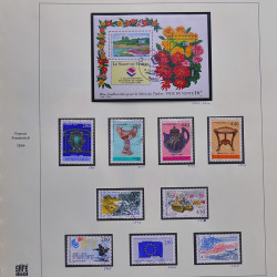 Collection timbres de France 1990-1994 neufs** et oblitérés complet en album Safe.