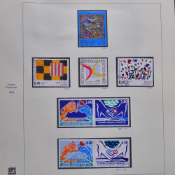 Collection timbres de France 1990-1994 neufs** et oblitérés complet en album Safe.