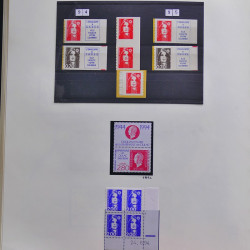 Collection timbres de France 1990-1994 neufs** et oblitérés complet en album Safe.