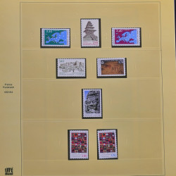 Collection timbres de France 1990-1994 neufs** et oblitérés complet en album Safe.