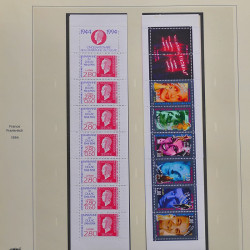 Collection timbres de France 1990-1994 neufs** et oblitérés complet en album Safe.