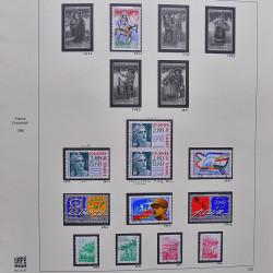 Collection timbres de France 1995-1998 neufs** et oblitérés complet en album Safe.