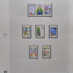 Collection timbres de France 1995-1998 neufs** et oblitérés complet en album Safe.