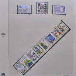 Collection timbres de France 1995-1998 neufs** et oblitérés complet en album Safe.