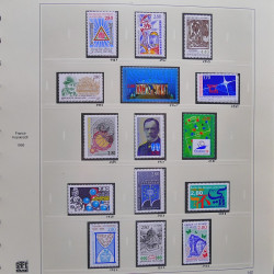 Collection timbres de France 1995-1998 neufs** et oblitérés complet en album Safe.